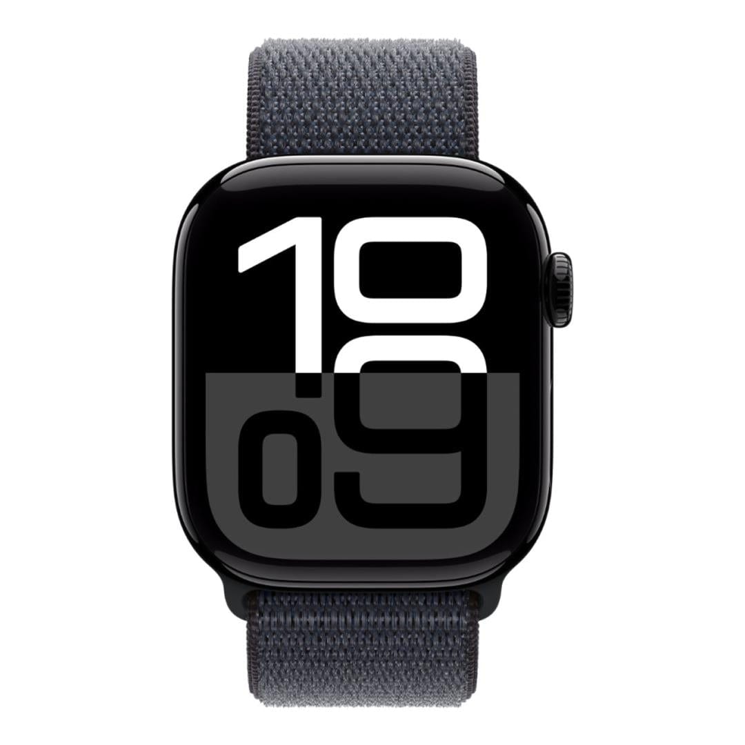 Apple Watch Series 10 GPS 42mm Jet Black Aluminium Case with Ink Sport Loop MWWG3QA/A