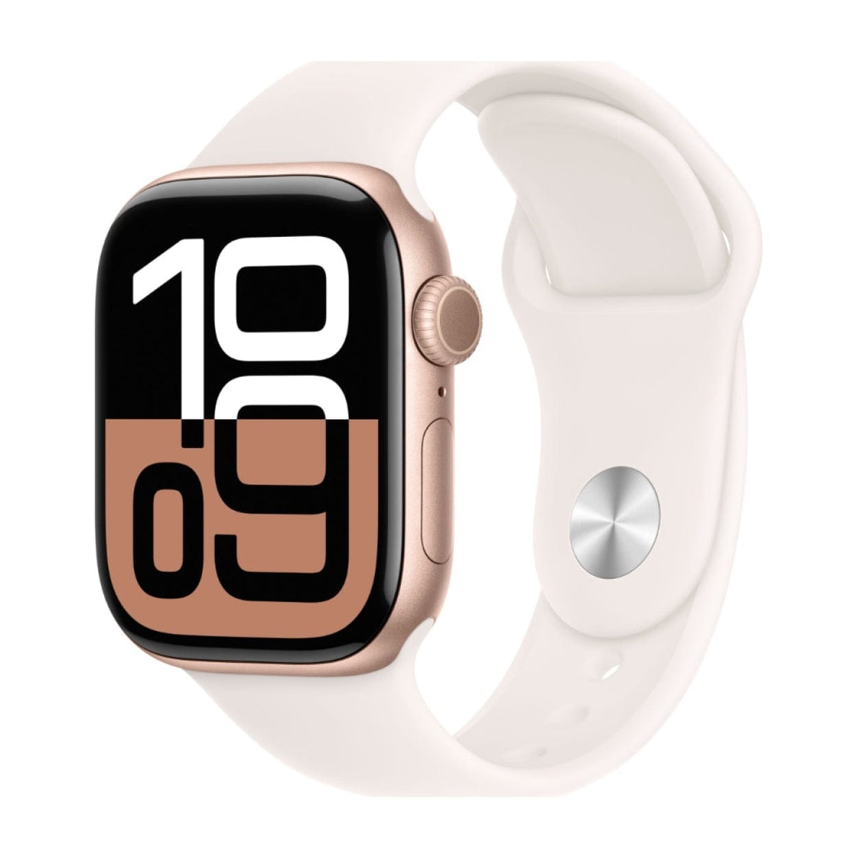 Apple Watch Series 10 GPS 42mm Rose Gold Aluminium Case with Light Blush Sport Band M/L