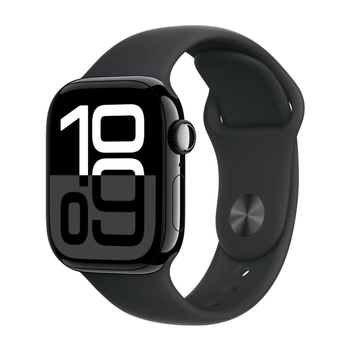 Apple Watch Series 10 GPS + Cellular 42mm Aluminium Case with Black Sport Band - Jet Black MWX73QA/A