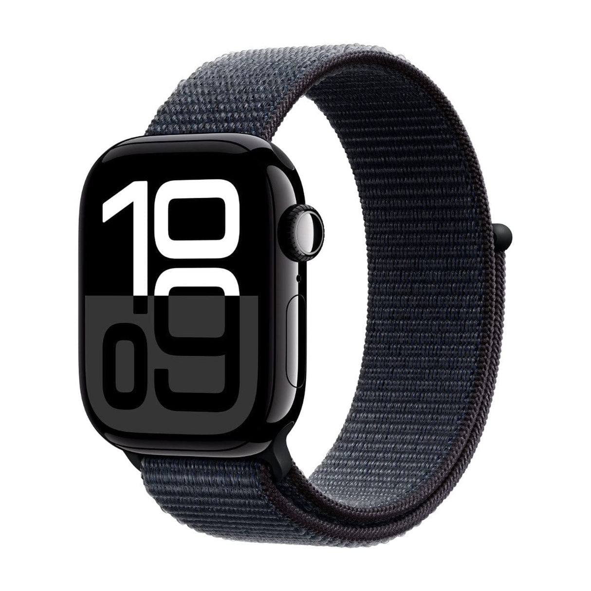 Apple Watch Series 10 GPS + Cellular 42mm Jet Black Aluminium Case with Ink Sport Loop