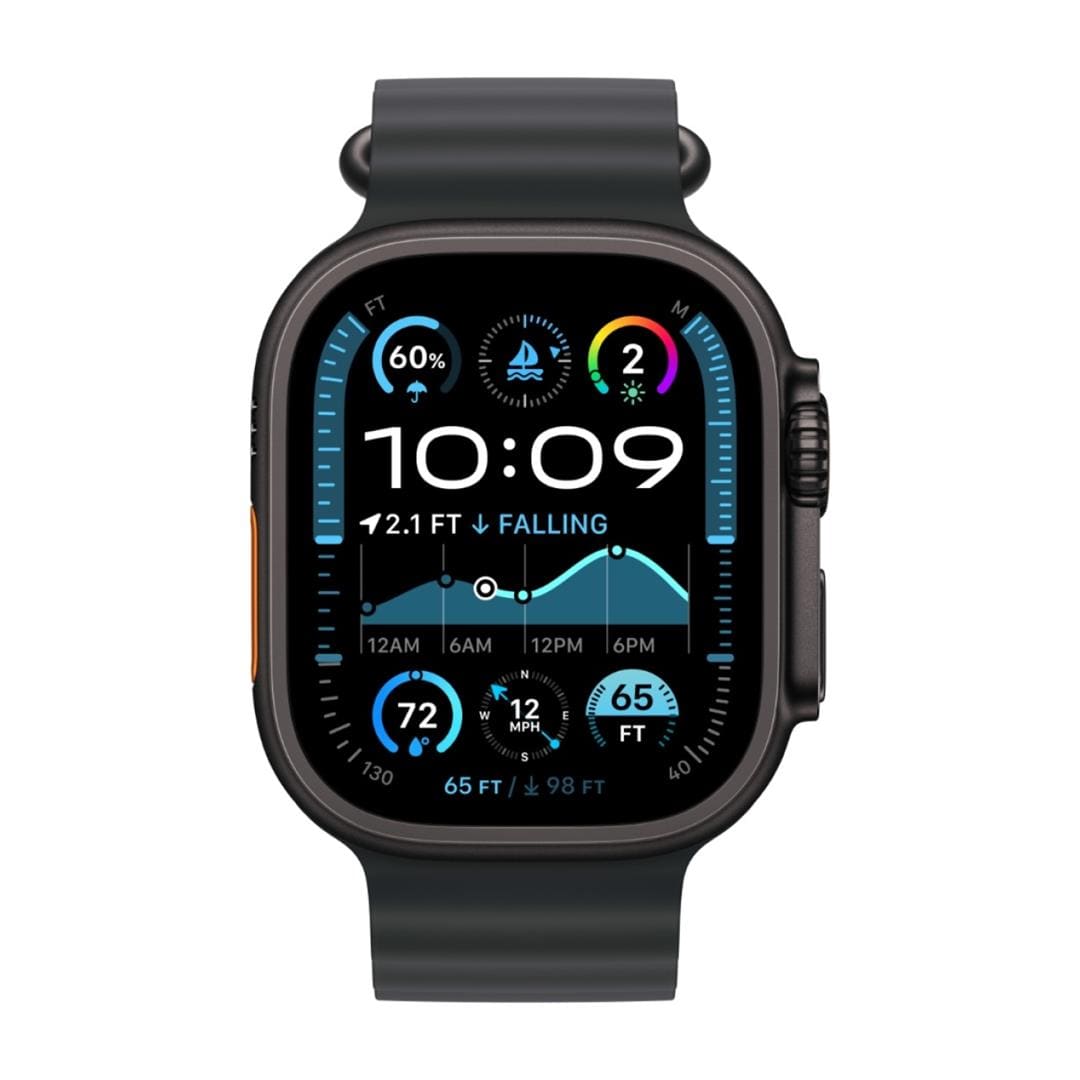 Apple Watch Ultra 2 GPS + Cellular 49mm Black Titanium Case with Black Ocean Band