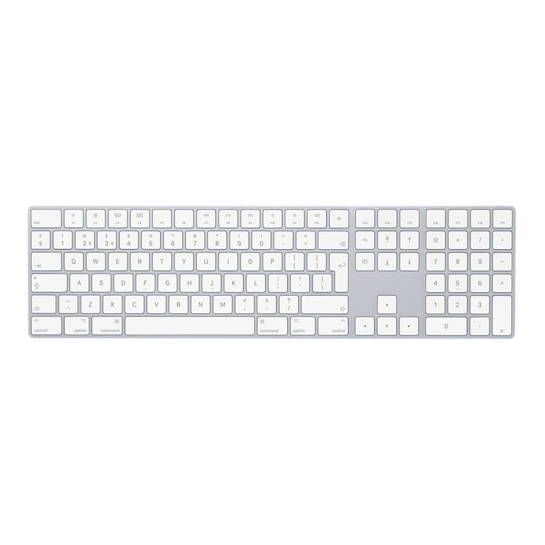 Apple Magic International English Keyboard with Numeric Keypad Silver MXCJ3Z/A