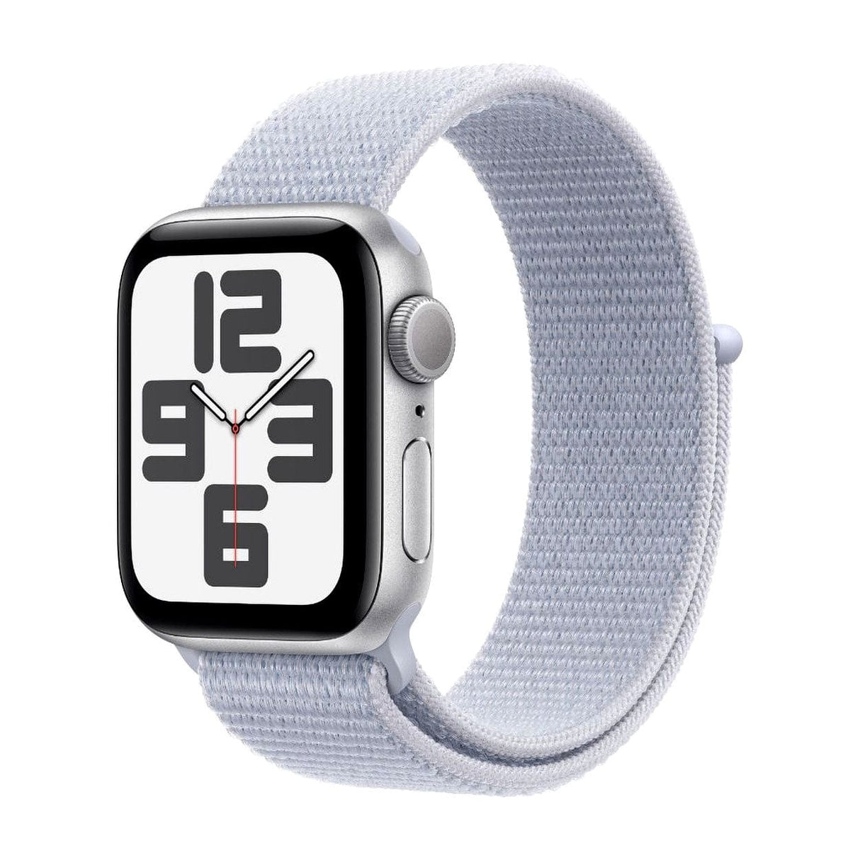 Apple Watch SE GPS 40mm Silver Aluminium Case with Blue Cloud Sport Loop MXEE3QA/A