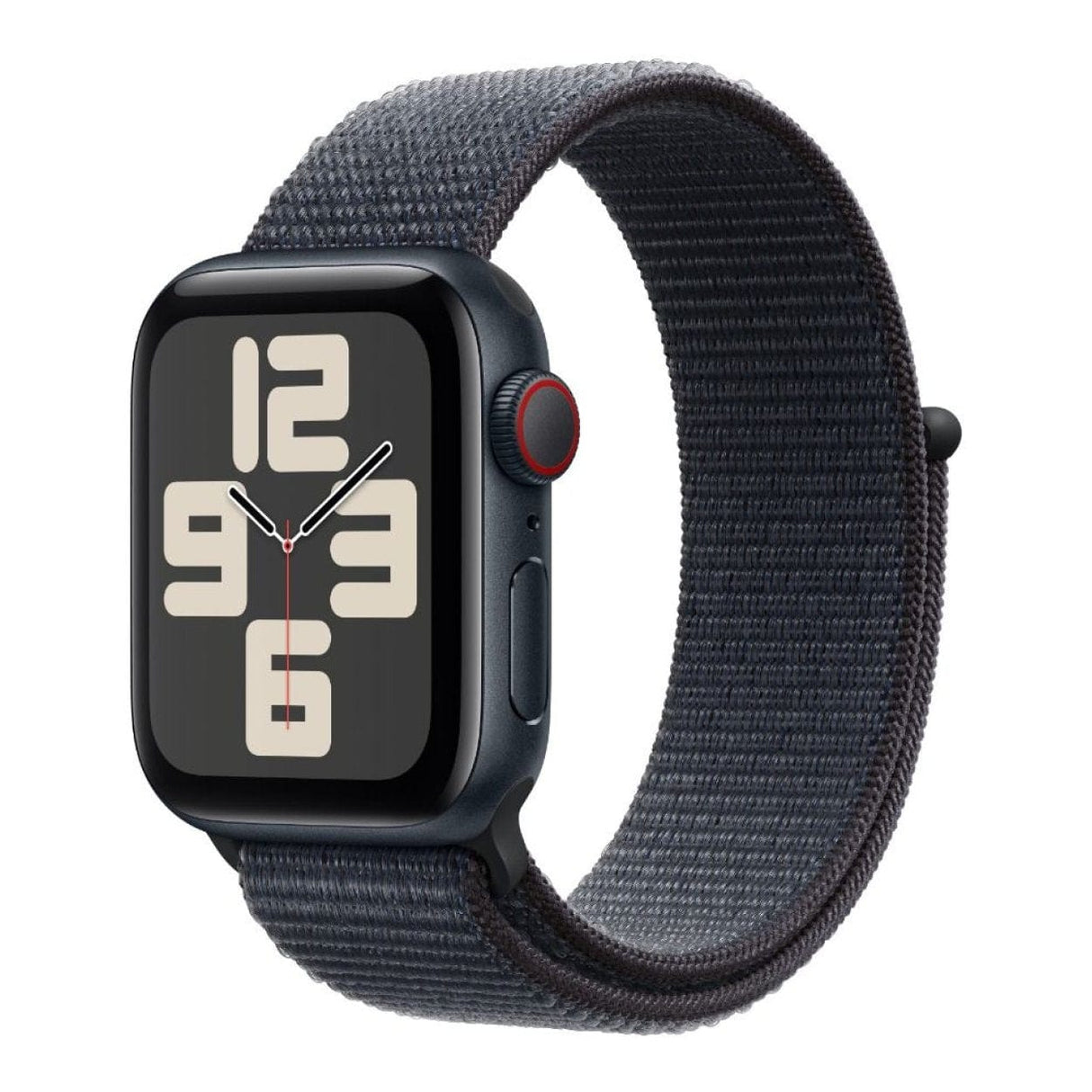 Apple Watch SE GPS + Cellular 40mm Midnight Aluminium Case with Ink Sport Loop MXGA3QA/A