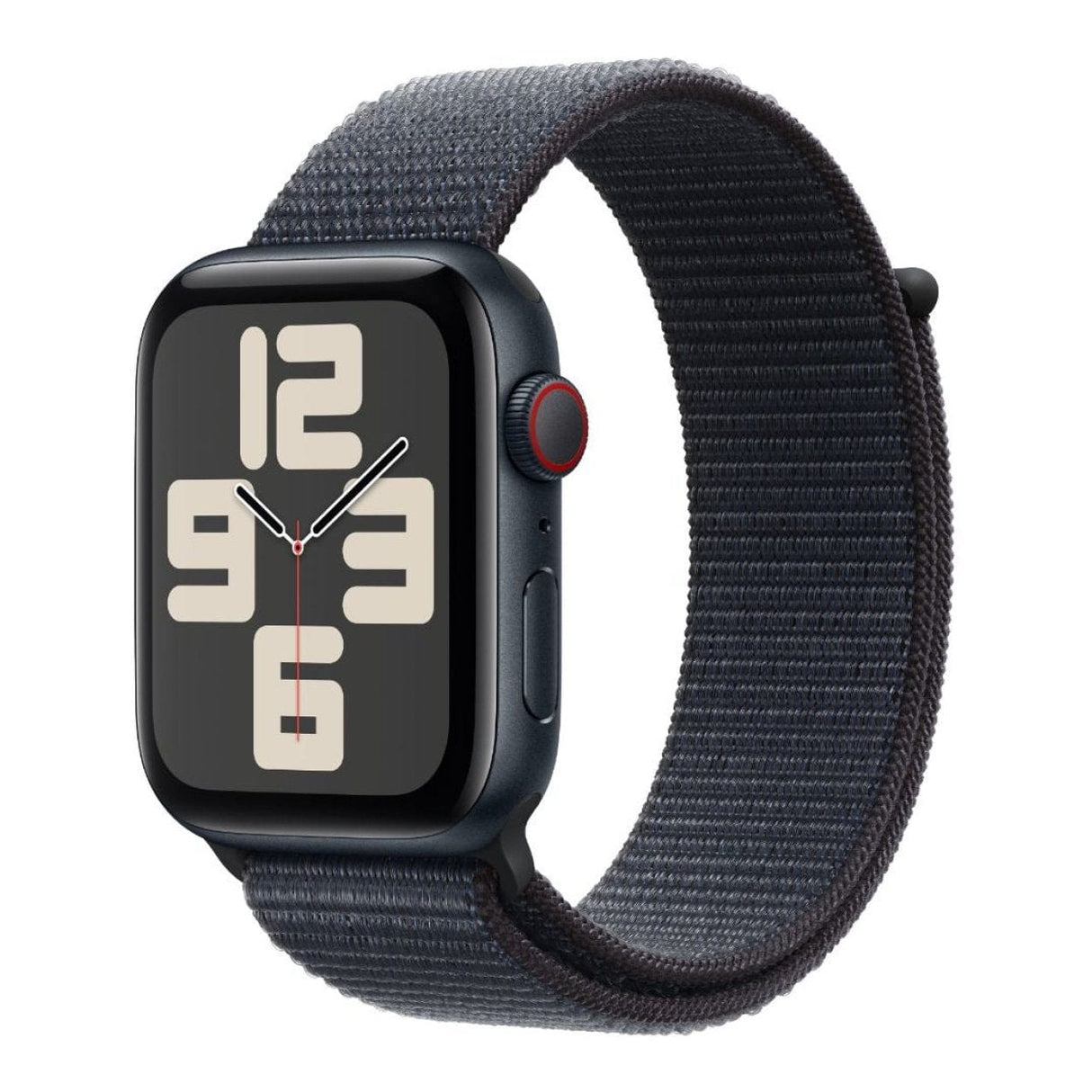 Apple Watch SE GPS + Cellular 44mm Midnight Aluminium Case with Ink Sport Loop MXGN3QA/A