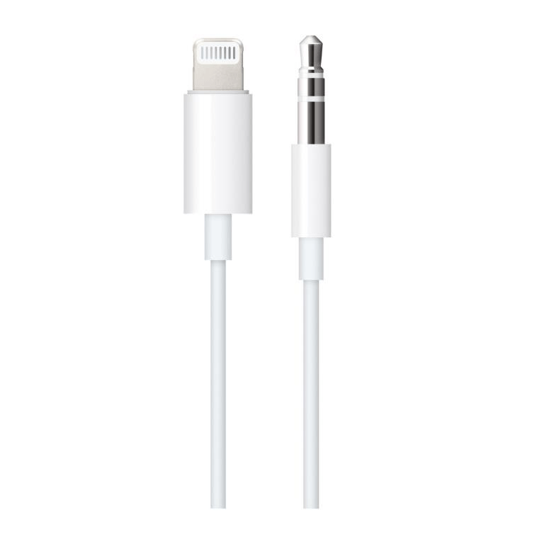 Apple Lightning to 3.5mm Headphone Jack Cable 1.2m White MXK22ZM/A
