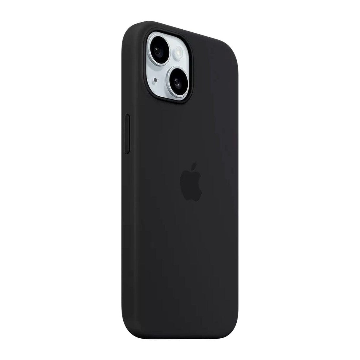 Apple iPhone 15 Black Silicone Case with MagSafe Support