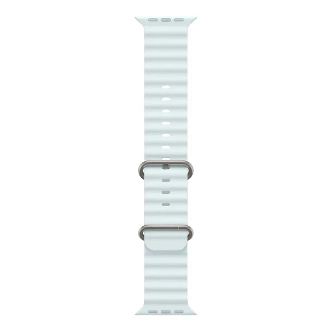 Apple 49mm Ice Blue Ocean Band with Natural Titanium Finish MXTF3ZM/A