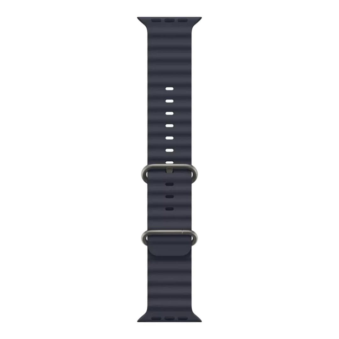 Apple 49mm Navy Ocean Band with Natural Titanium Finish MXTH3ZM/A