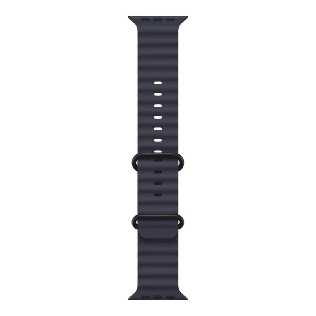 Apple 49mm Navy Ocean Band with Black Titanium Finish MYPA3ZM/A
