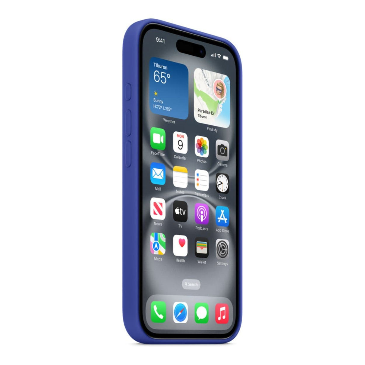 Apple iPhone 16 Ultramarine Silicone Case with MagSafe Support