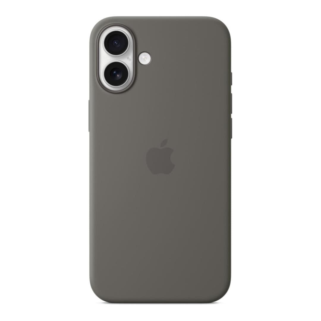 Apple iPhone 16 Plus Stone Grey Silicone Case with MagSafe Support