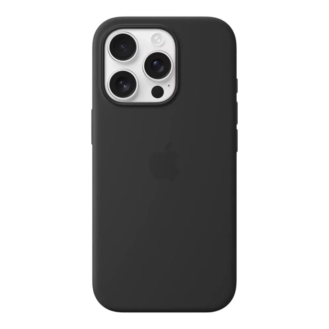 Apple iPhone 16 Pro Black Silicone Case with MagSafe Support