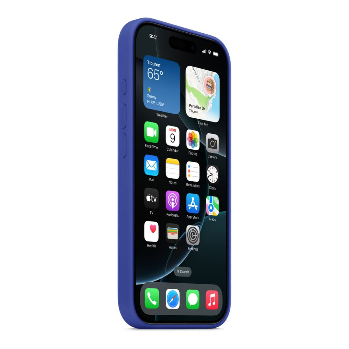 Apple iPhone 16 Pro Ultramarine Silicone Case with MagSafe Support