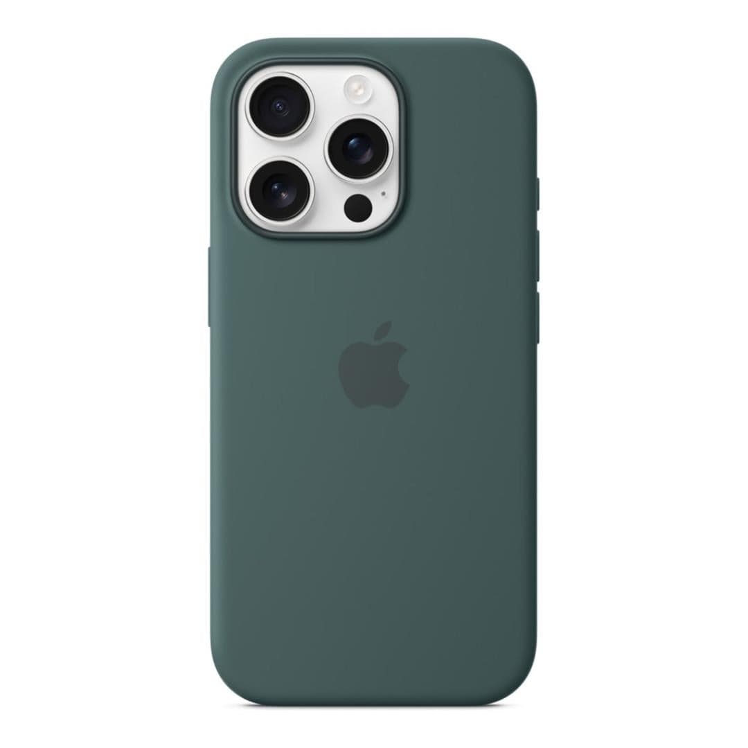 Apple iPhone 16 Pro Lake Green Silicone Case with MagSafe Support