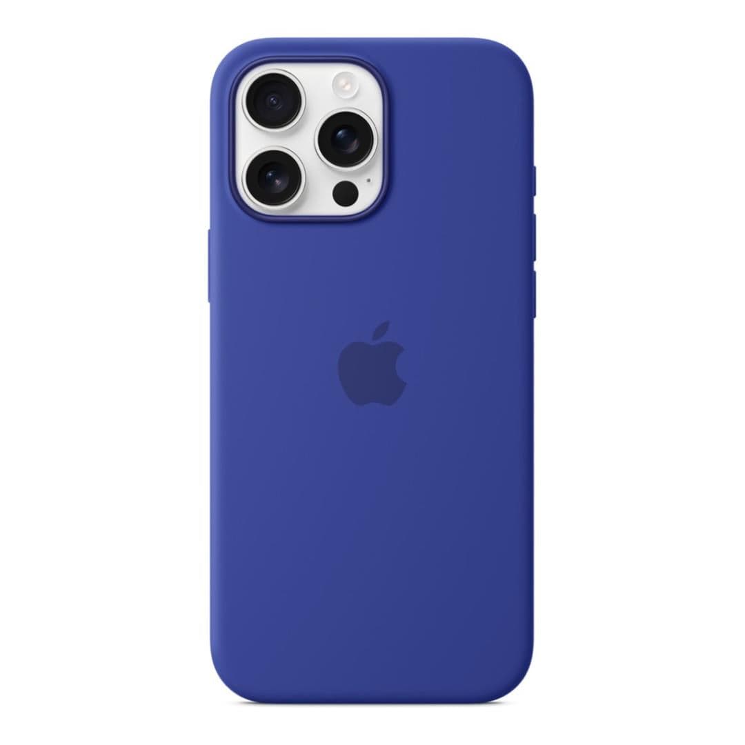 Apple iPhone 16 Pro Max Ultramarine Silicone Case with MagSafe Support