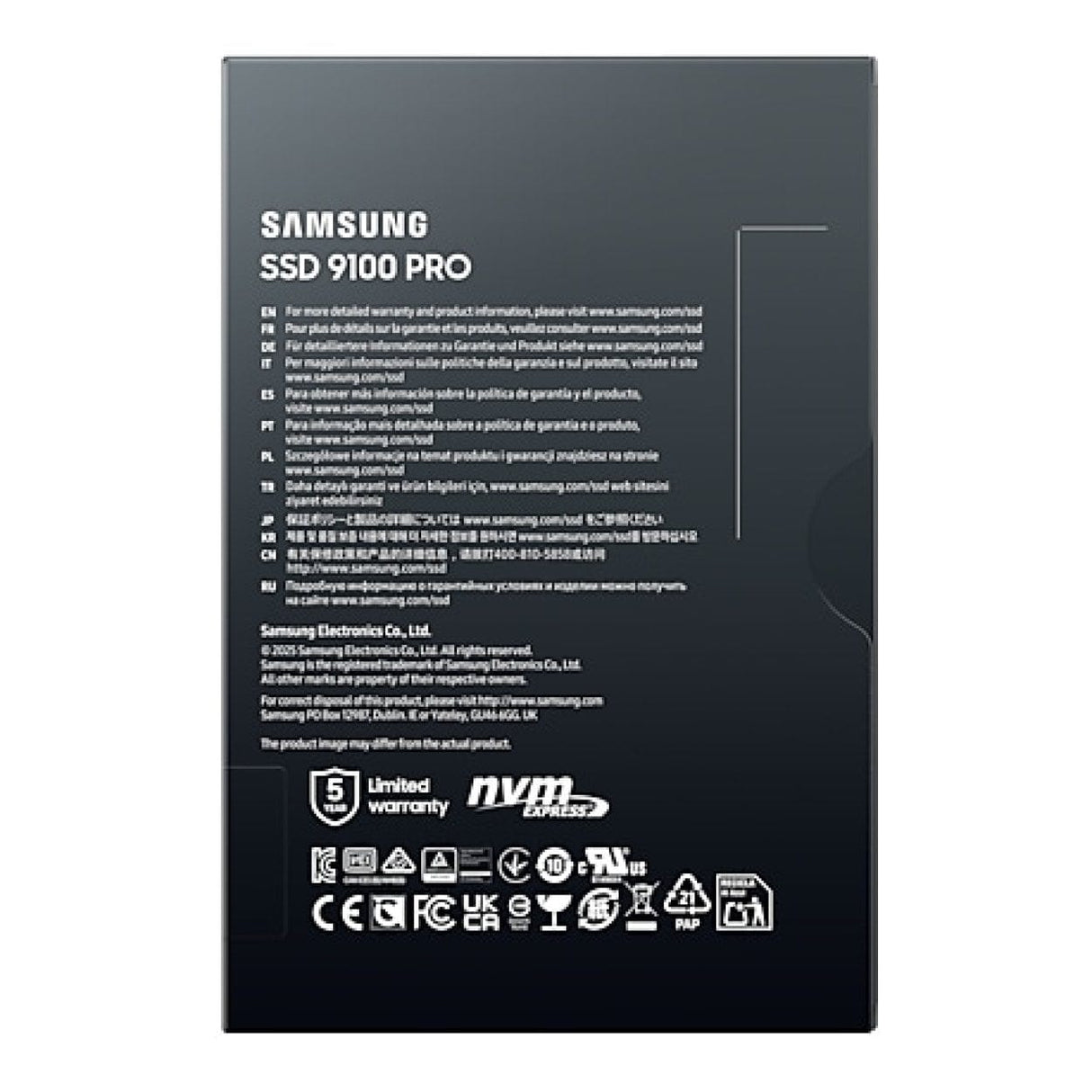 Samsung 9100 PRO M.2 1TB PCIe 5.0 NVM Internal SSD MZ-VAP1T0BW