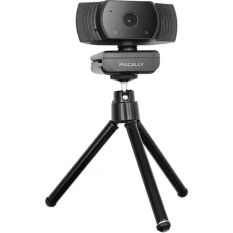 Macally FHD 1080p Type-A Webcam with Tripod Black