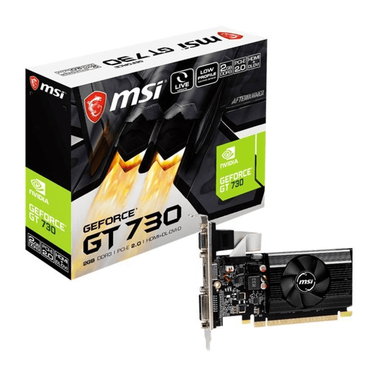 MSI Nvidia GeForce GT 730 2GB DDR3 Low Profile Graphics Card N730K-2GD3/LP