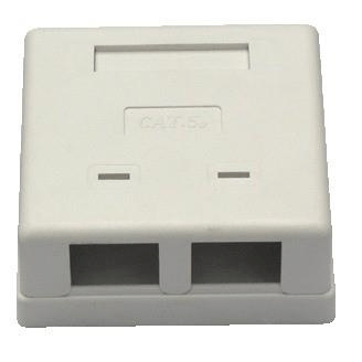 LinkQnet Double Cat5 Wall Box NET-CAT5WALL-DB-LQ