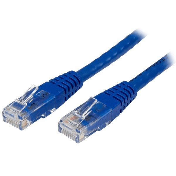 LinkQnet 10M Cat5E Anti-Snag Moulded PVC Network Flylead - Blue NET-CAT6-BL-10M-LQ