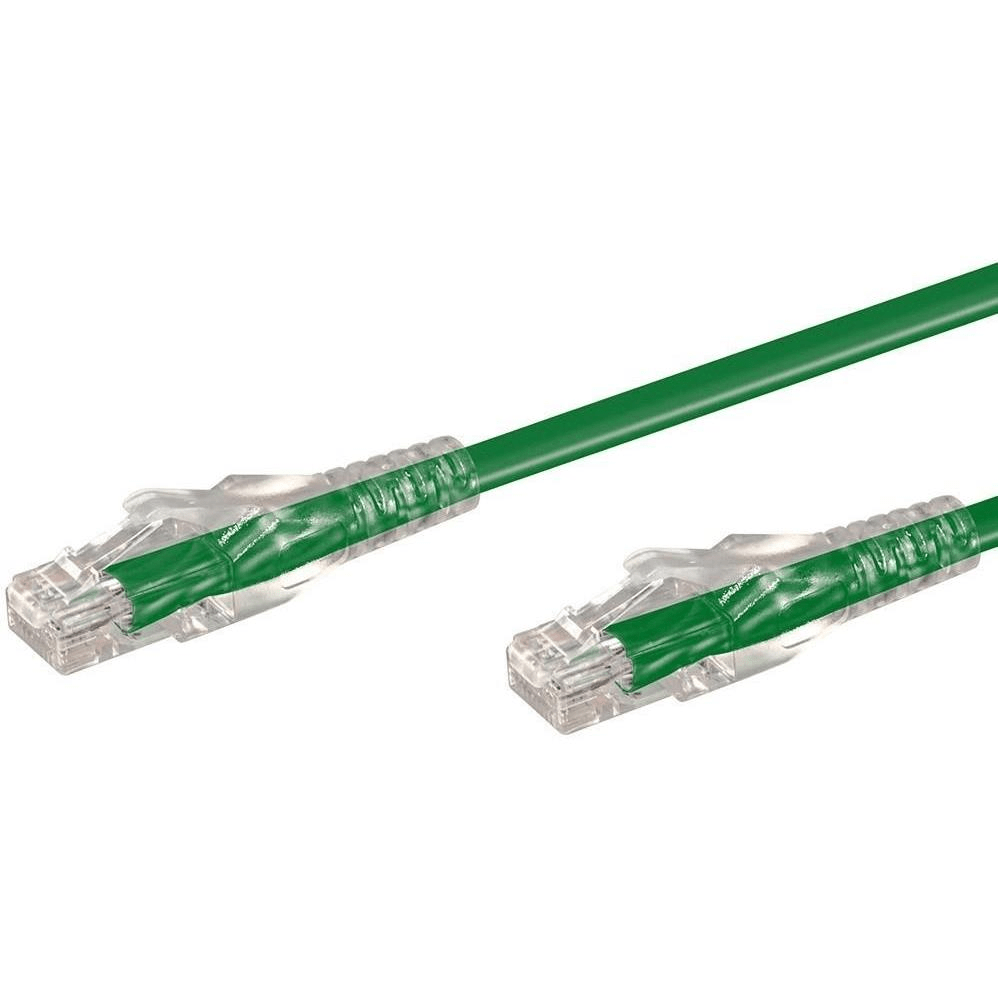 LinkQnet 30m CAT6 RJ-45 U/UTP Anti-Snag Moulded PVC Network Cable - Green NET-CAT6-GN-30M-LQ