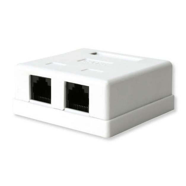 LinkQnet Double CAT6 Wall Box NET-CAT6WALL-DB-LQ