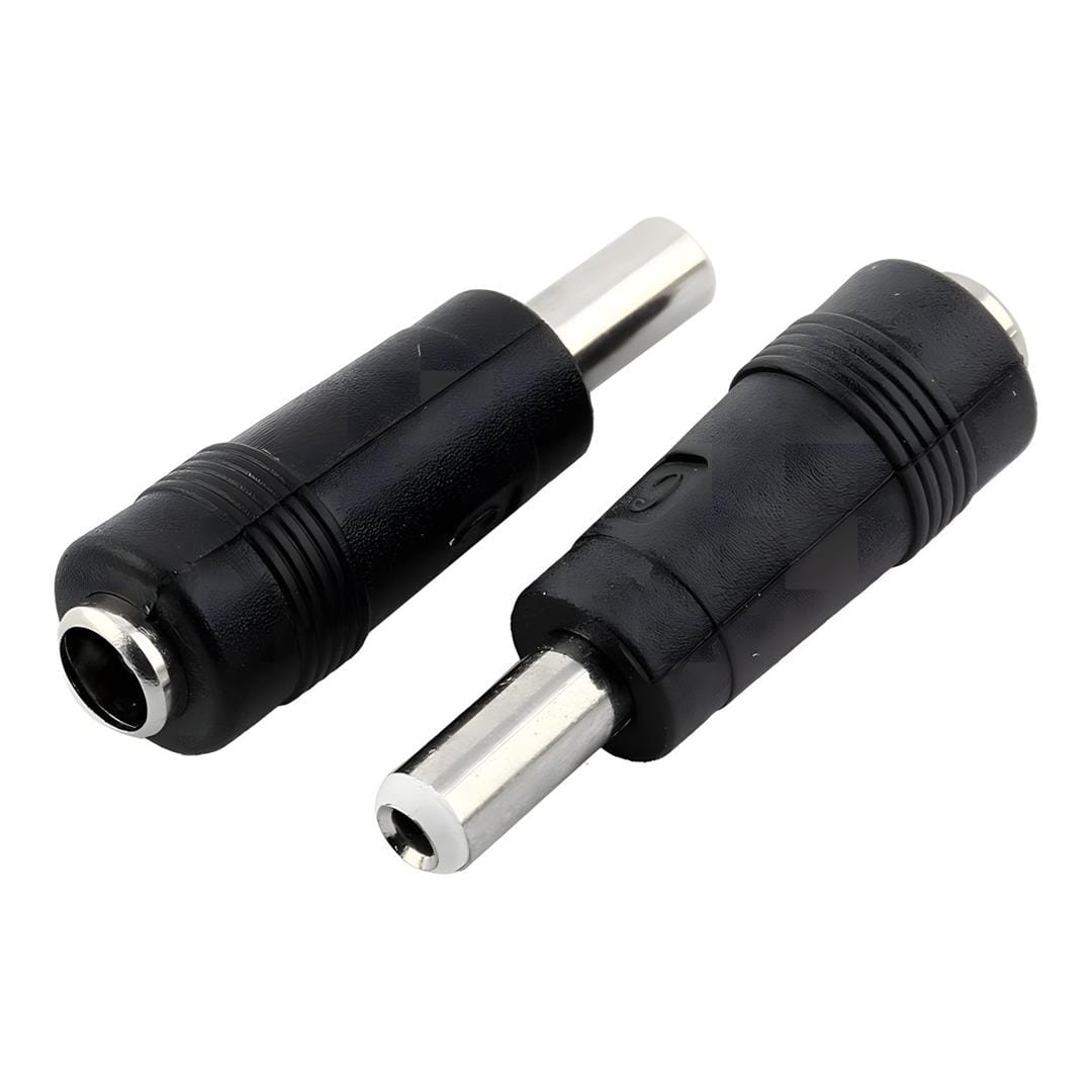 Lucktech 5.5x2.5mm Male White to 5.5x2.1mm Female Black DC Adaptor NET-DC5525-C