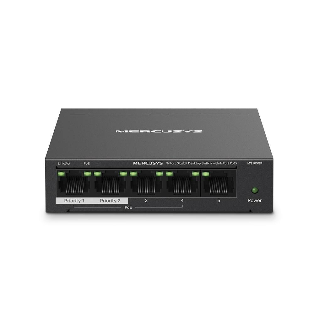 Mercusys 5-Port Gigabit Desktop Switch with 4-Port PoE+ NET-MER-MS105GP