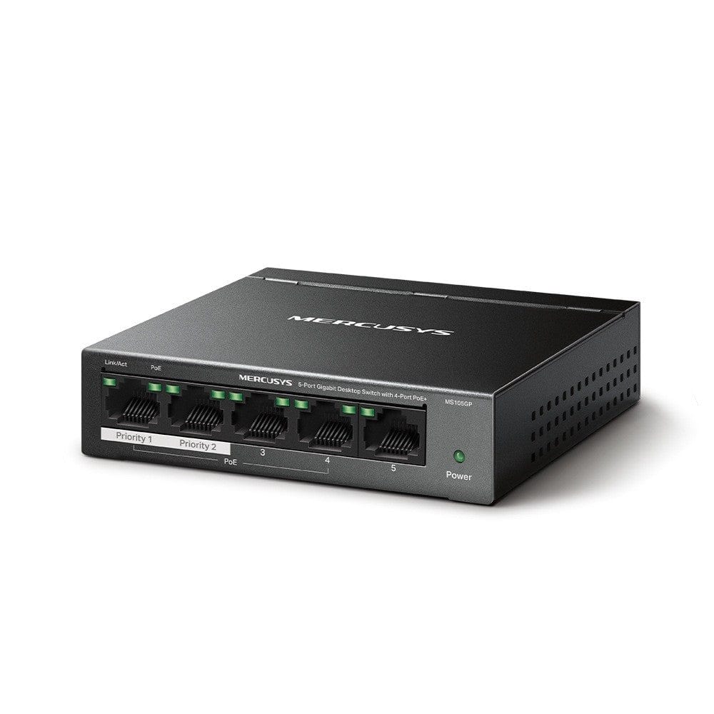 Mercusys 5-Port Gigabit Desktop Switch with 4-Port PoE+ NET-MER-MS105GP
