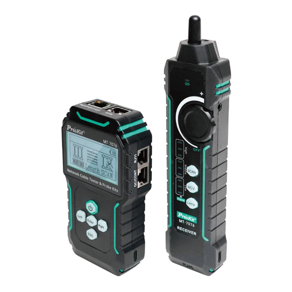 Pro'sKit MT-7076 LCD PoE Network Cable Tester and Probe Kit