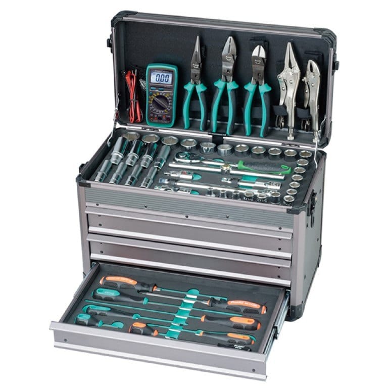 Pro'sKit 124-Piece Driver Socket Tool Kit NET-SK-612401M