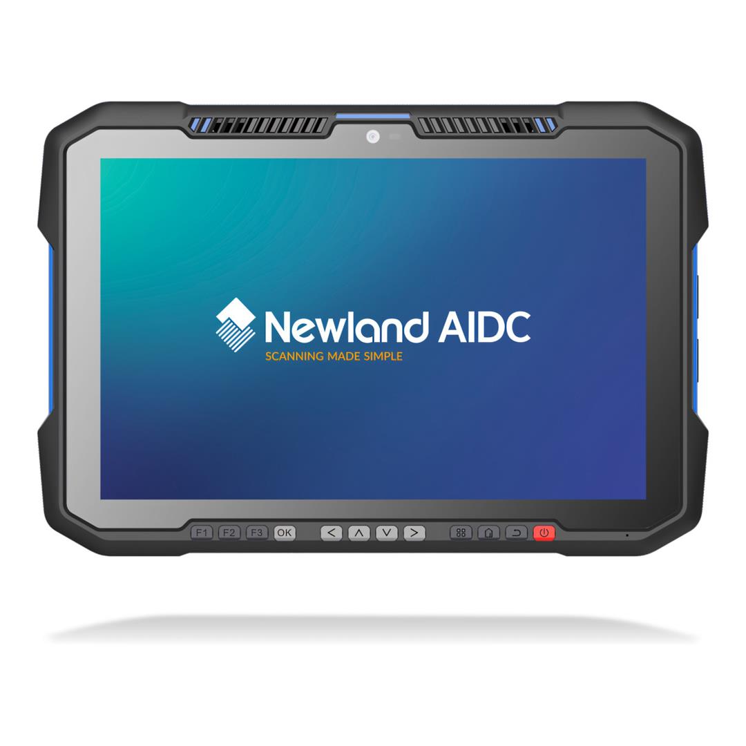 Newland NQuire 10 Trygon 10-inch Tablet - 2.2Ghz CPU 64GB ROM 4GB RAM 2D CMOS Imager with Laser Aimer CM6x Android 15 Black NLS-NQ10T-4W-B