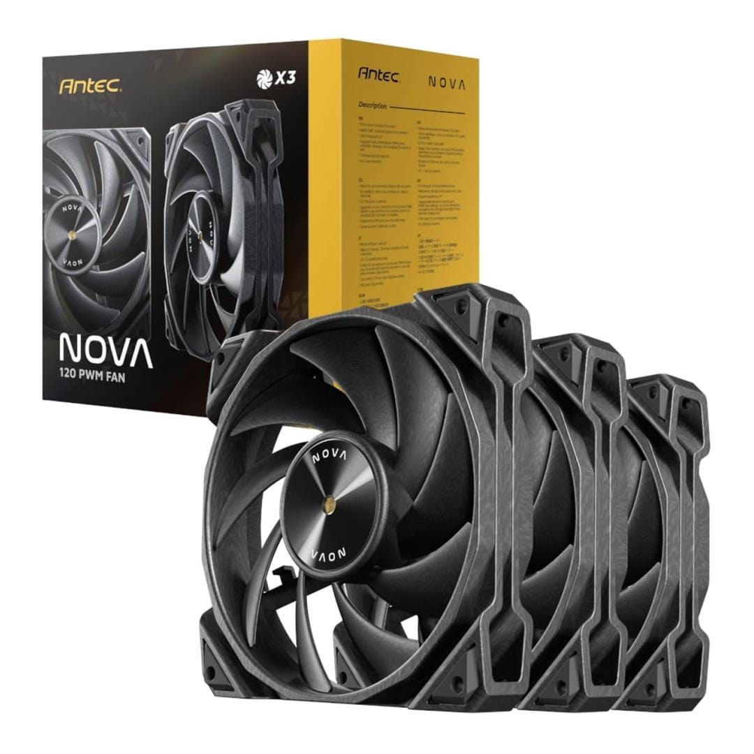 Antec Nova 120 PWM 120mm Black Case Fan - Triple Fan Pack Nova 120_3PK