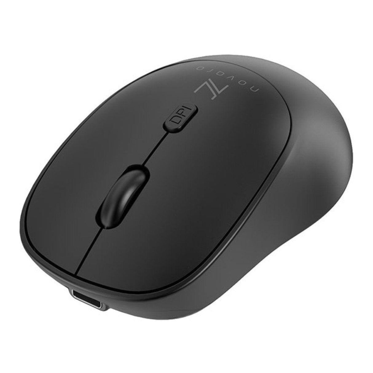 Novaro Wireless Rechargeable Mouse Black NOVKBM001-RECHARGE
