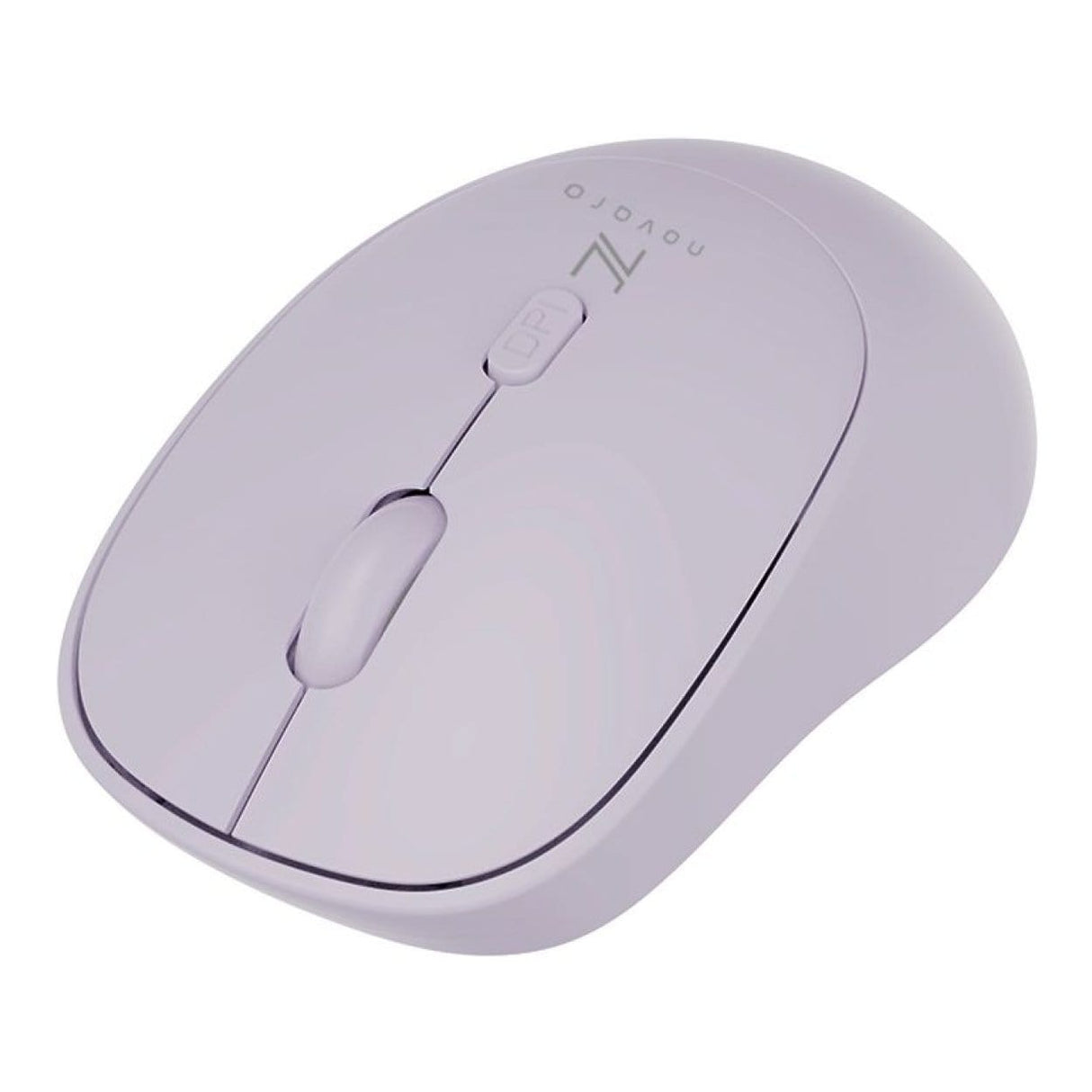 Novaro Ambidextrous USB-A Silent Wireless Mouse Purple NOVKBM001P