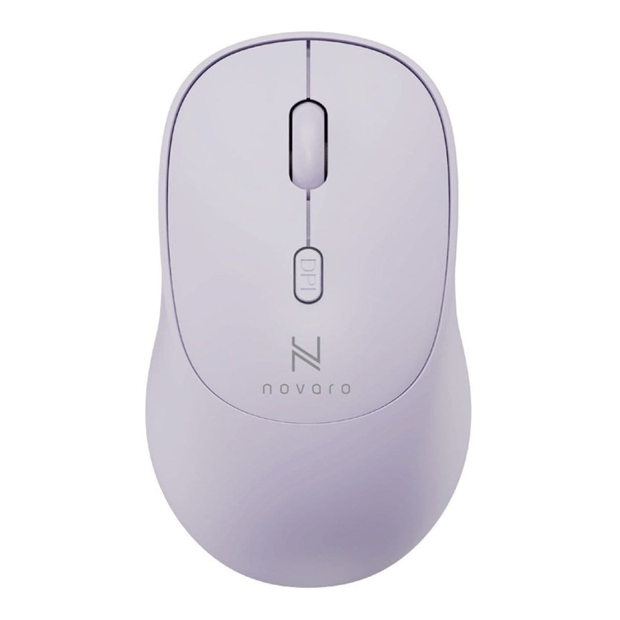 Novaro Ambidextrous USB-A Silent Wireless Mouse Purple NOVKBM001P