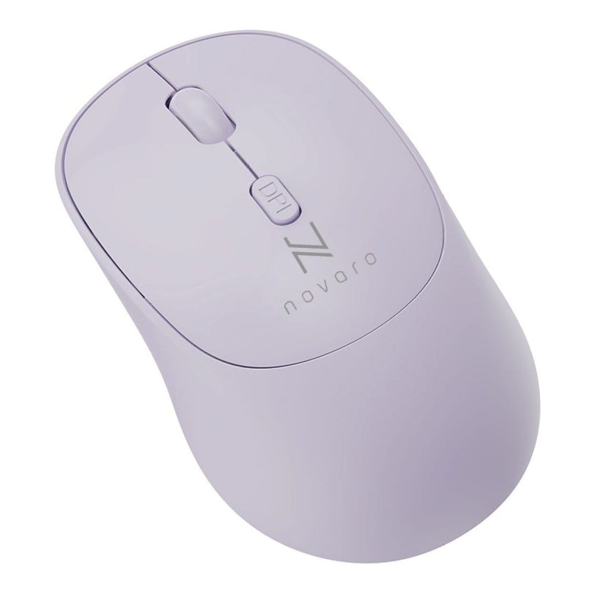 Novaro Ambidextrous USB-A Silent Wireless Mouse Purple NOVKBM001P