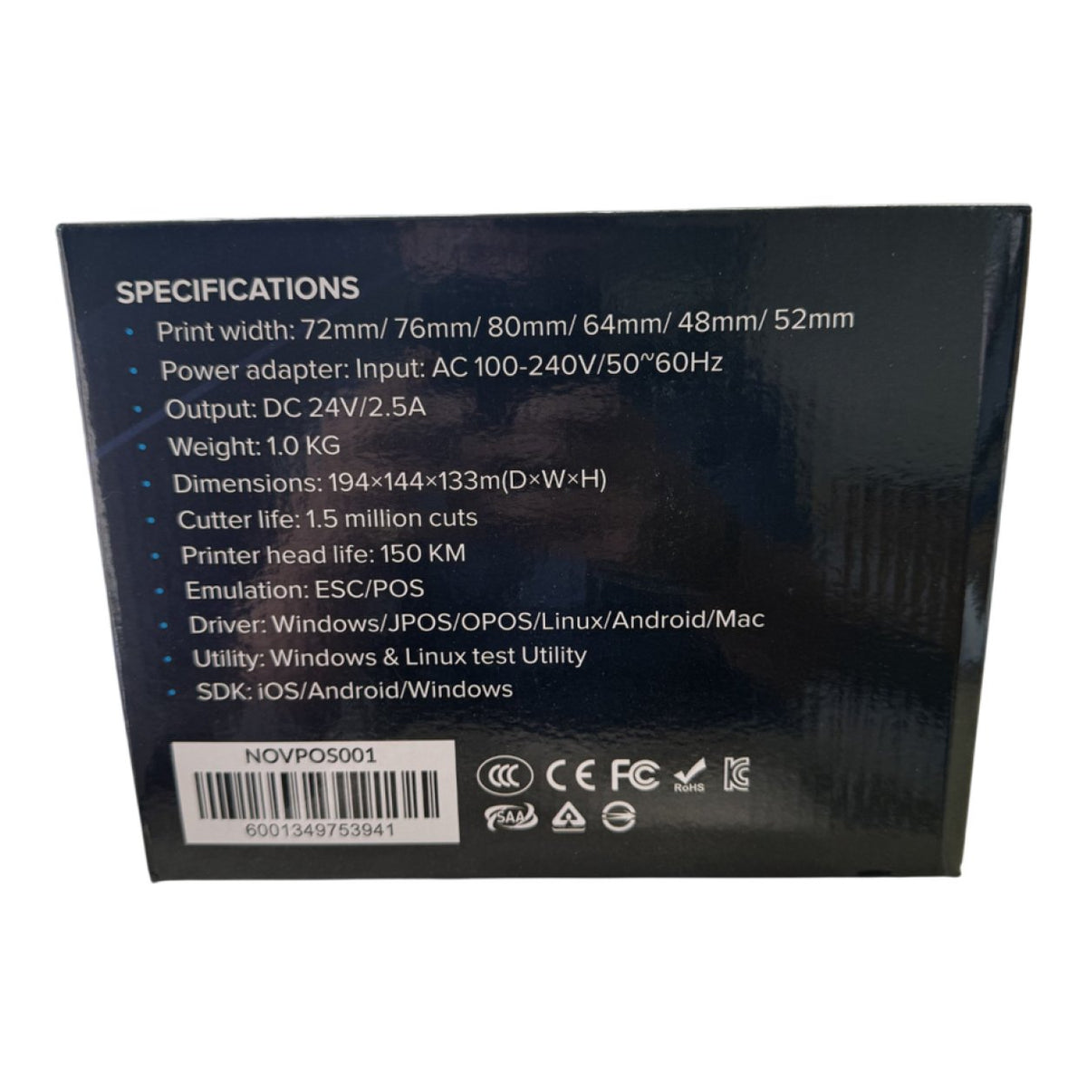 Novaro NOVPOS006 80mm Network Thermal Receipt Printer