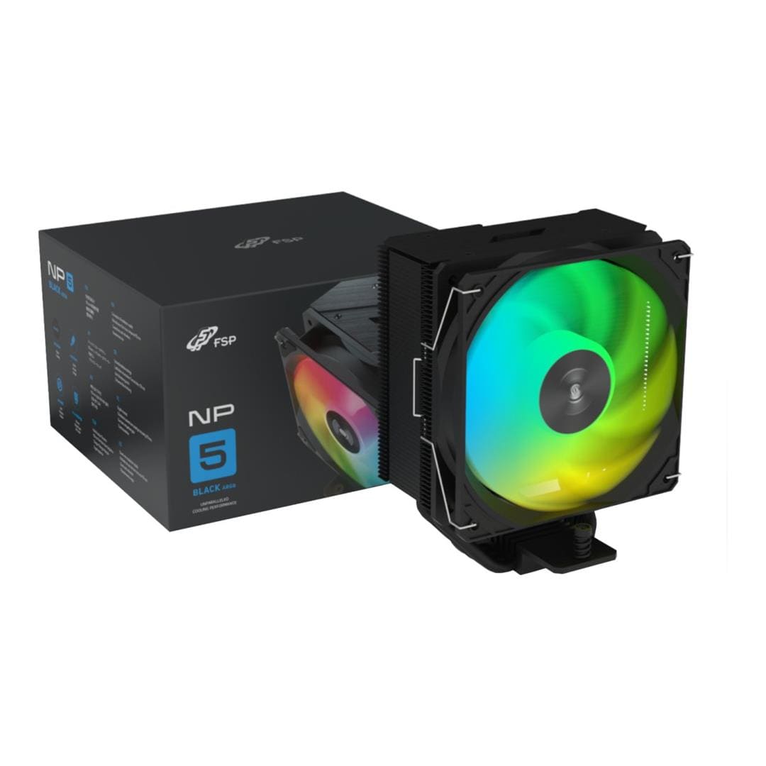 FSP NP5-BA 120mm PWM ARGB CPU Air Cooler Black