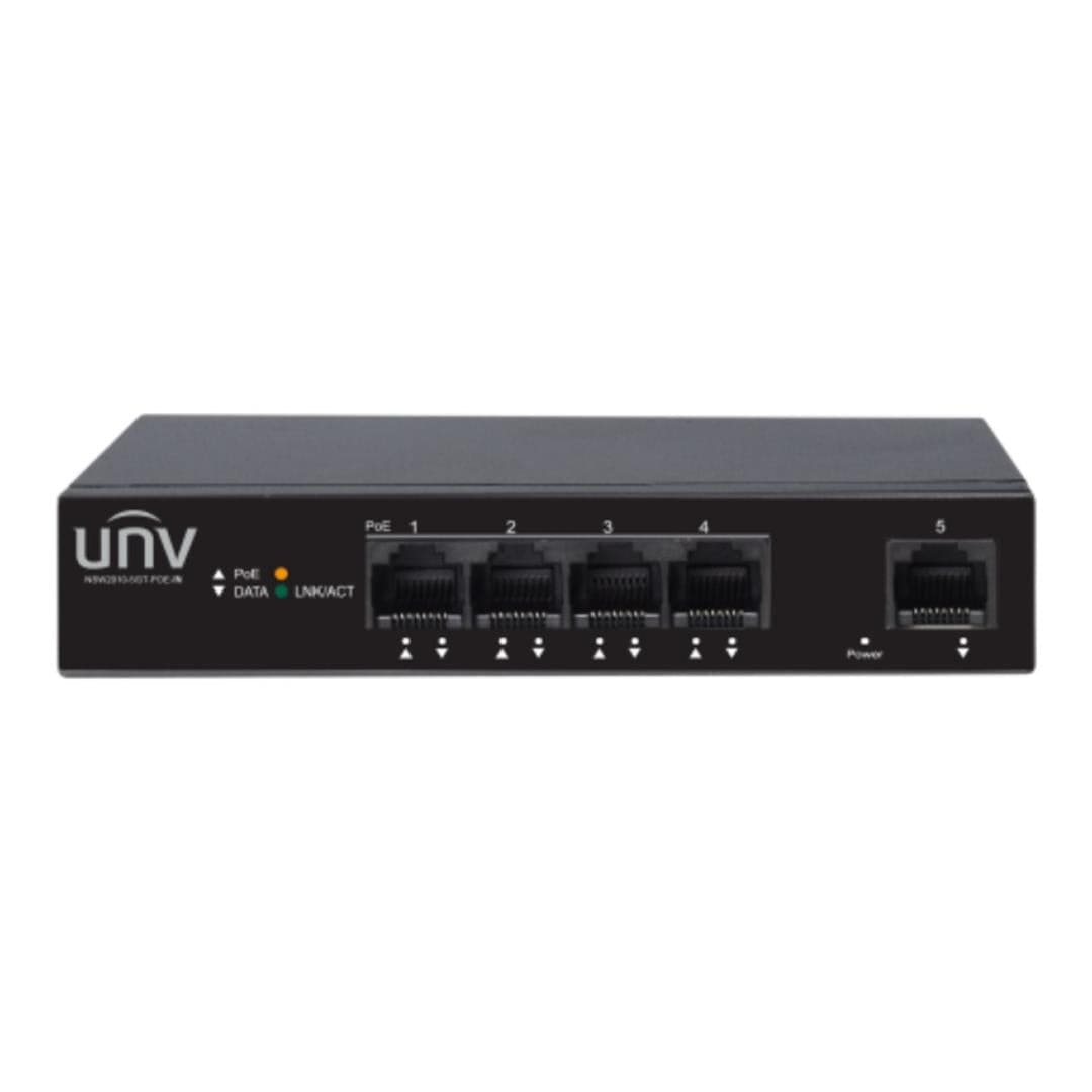 Uniview 4-port Gigabit PoE Ethernet Switch NSW2010-5GT-POE-IN
