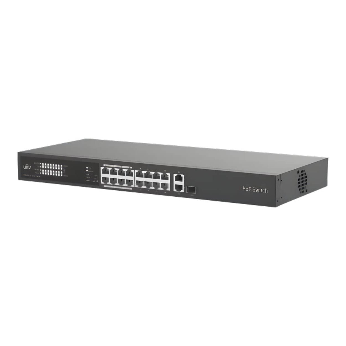 Uniview 16-port 100 Mb/s PoE+ Compliant Unmanaged Switch NSW2020-16T1GT1GC-POE-IN