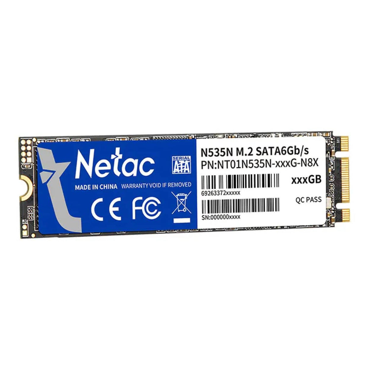 Netac N535N 256GB M.2 2280 SATA Internal SSD NT01N535N-256G-N8X