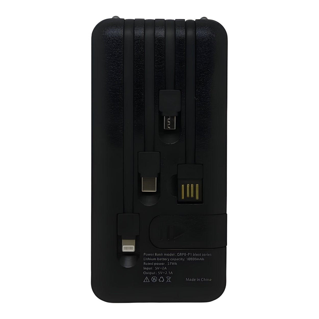 Nesty 10 000mAh Multi Functional USB Power Bank Black NTGRPBP1