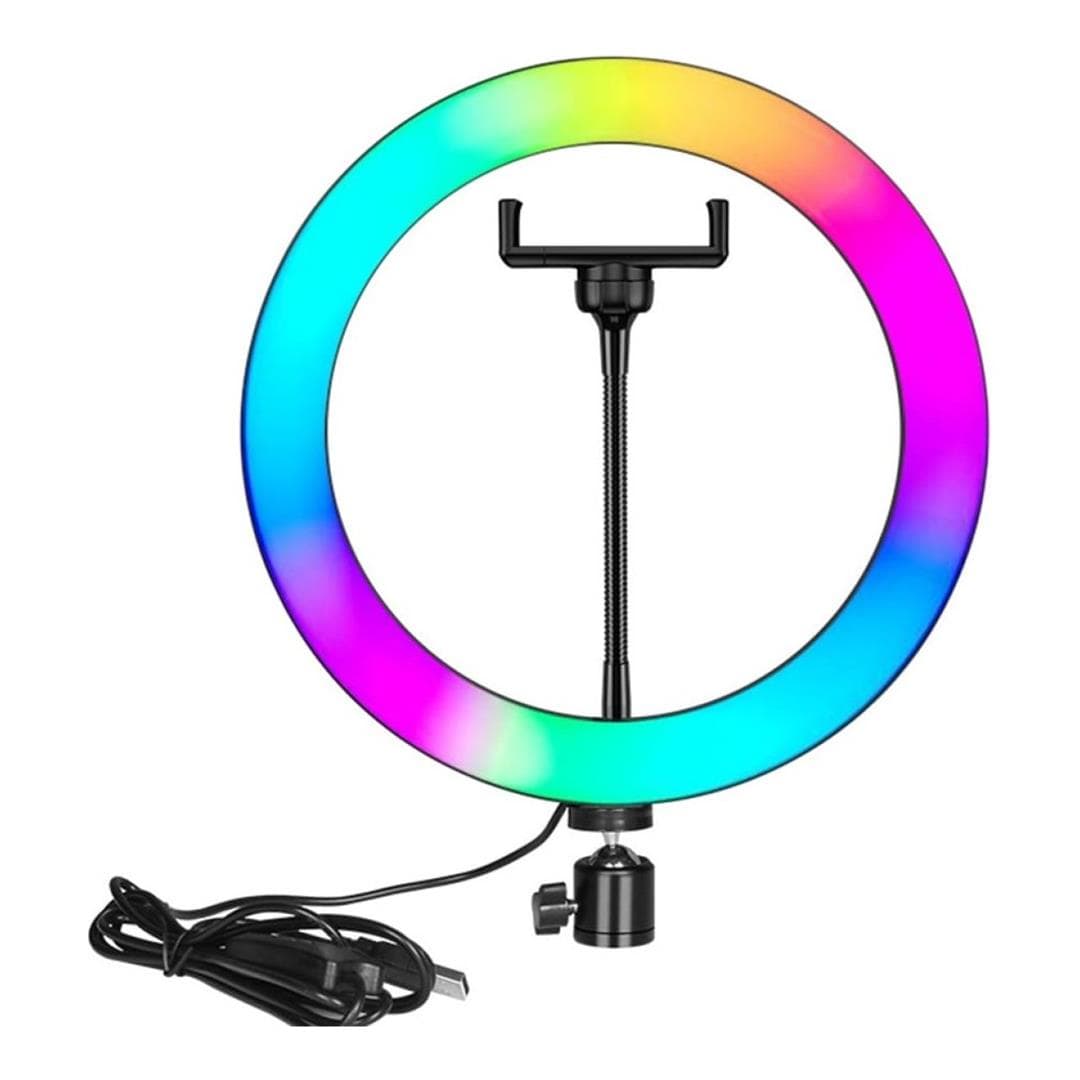 Nesty 14-Inch Multipurpose USB Powered RGB LED Selfie Ring NTNRL77
