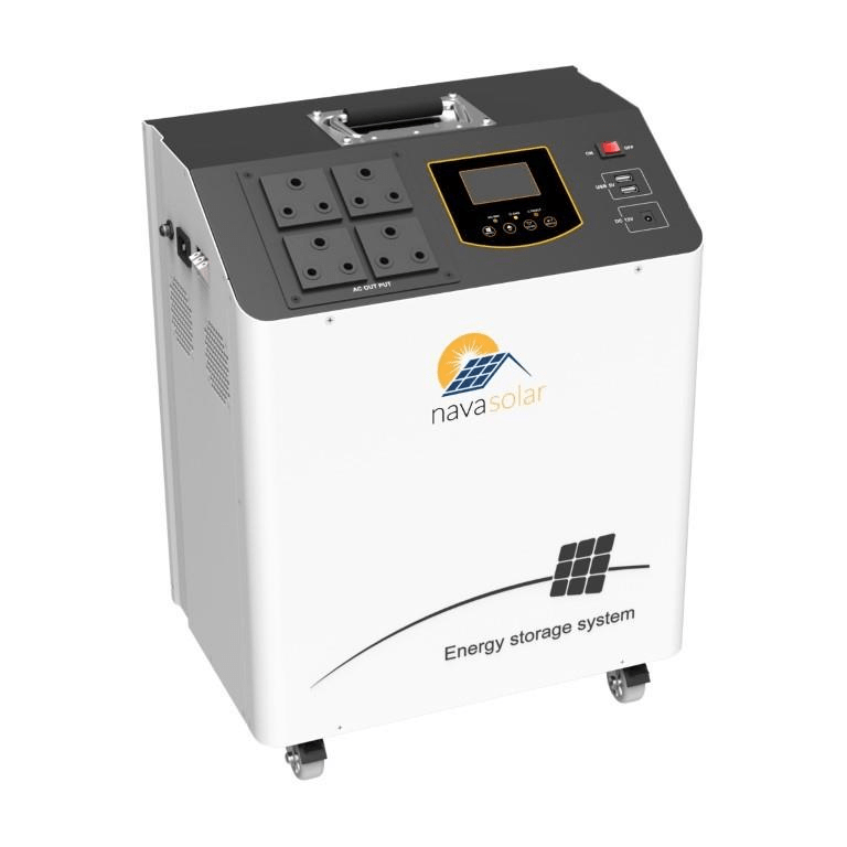 NavaSolar BP18-3024 3kW 2.56kWh 24Vdc LifePO4 Trolley Inverter NV-BP18-3024