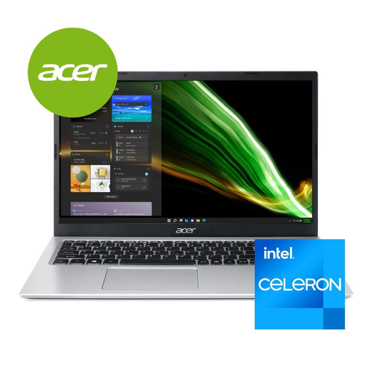 Acer Aspire 3 A315-35 15.6-inch FHD Laptop - Intel Celeron N4500 128GB SSD 4GB RAM Win 11 Home