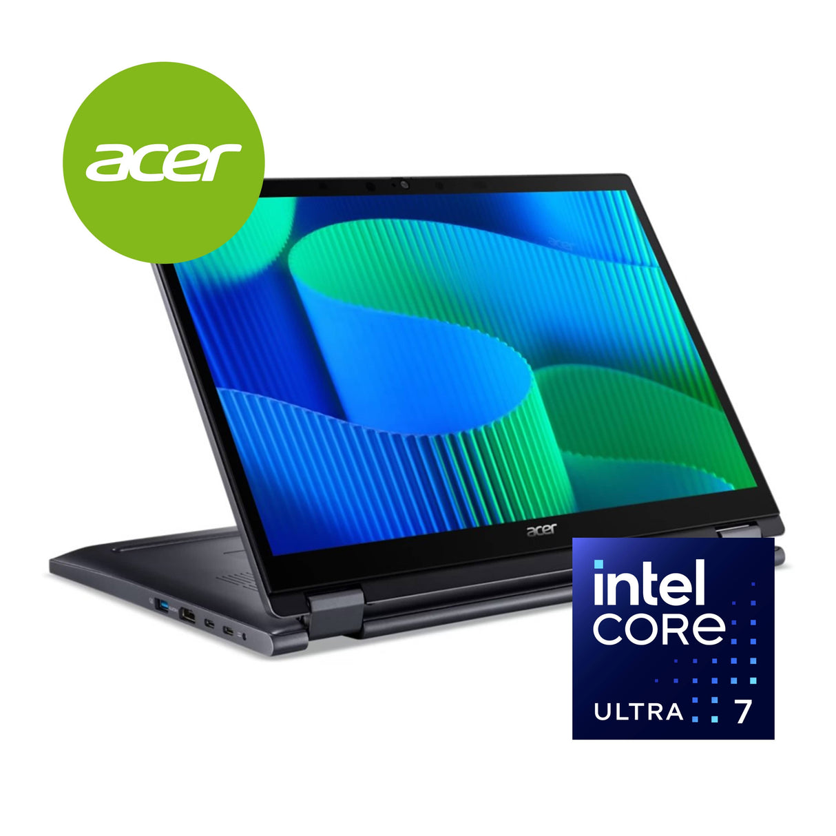 Acer TravelMate P4 Spin TMP414RN-54 14-inch WUXGA 2-in-1 Laptop - Intel Core Ultra 7 155U 1TB SSD 16GB RAM LTE Win 11 Pro