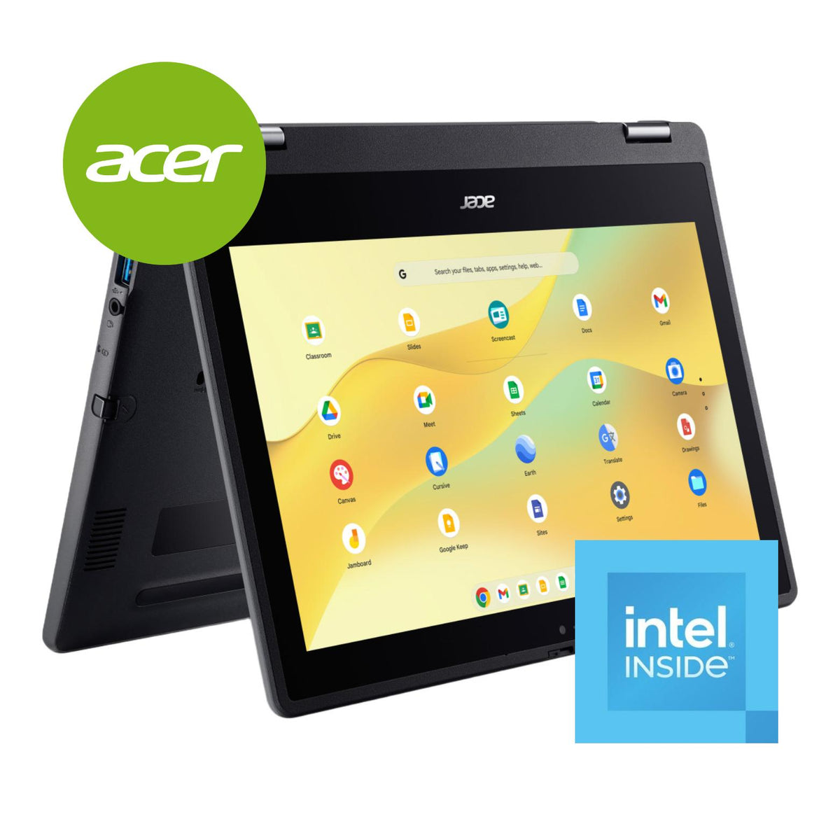 Acer Chromebook Spin 511 R757T 11.6-inch HD 2-in-1 Laptop - Intel N150 32GB eMMC 4GB RAM ChromeOS