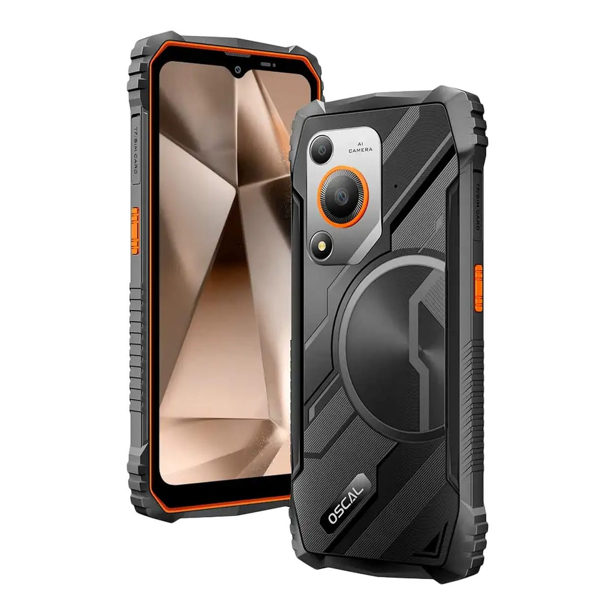 OSCAL Marine 1 Rugged 6.56-inch HD Smartphone - Octa-core T615 128GB ROM 4GB RAM LTE Wi-Fi Android 15
